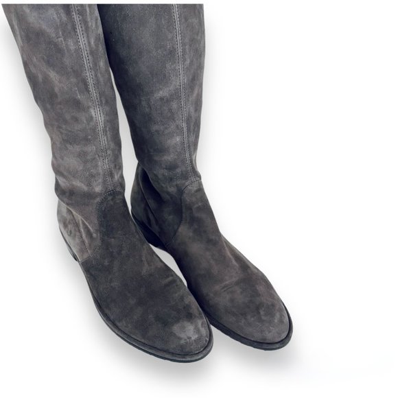 NWT Stuart Weitzman Lowland Suede Over the Knee, Grey, Size 10 NIB MSRP $950 - Picture 7 of 9
